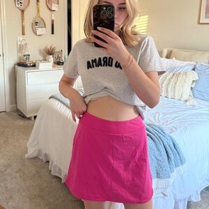 Pink work out skirt